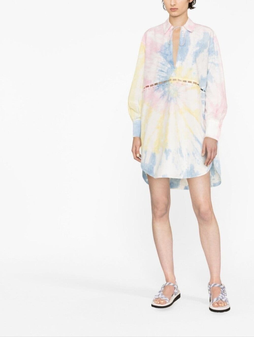 Palm Angels Tie-Dye Shirt Dress Size S(40) BNWT